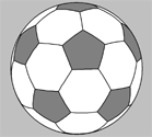 soccer ball painted using the described technique