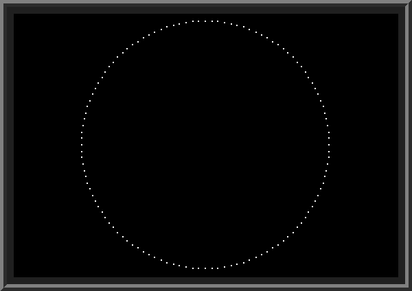 Drawing circle using trigonometric functions in BASIC