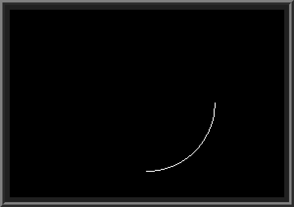 Connecting dots along the circle to draw a curve