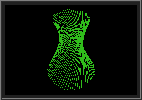 Drawing hyperboloid in BASIC