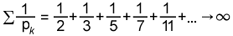 harmonic series of primes diverges